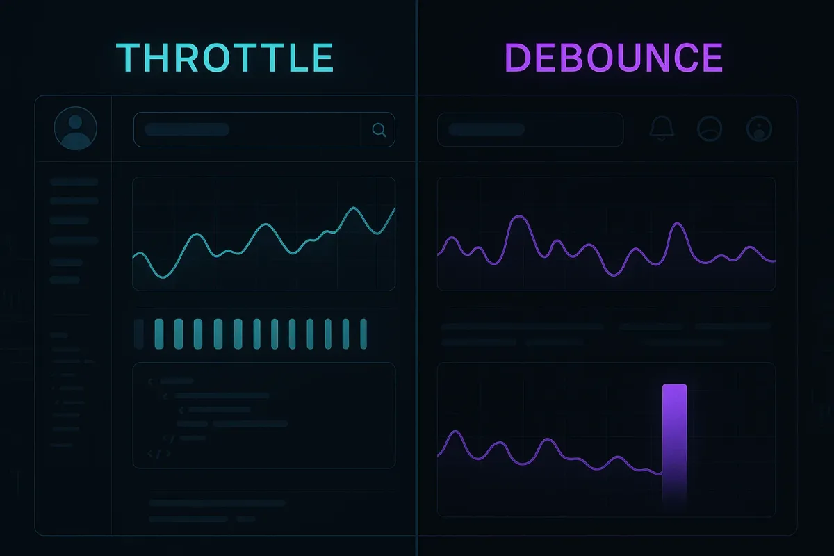 If you are a front end dev you NEED to know about that (Throttle vs. Debounce)